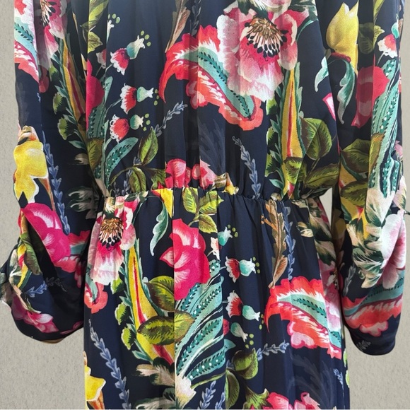 SOFT SURROUNDINGS SAMANTHA MAXI DRESS NAVY PAISLEY 1X NWT - Picture 6 of 11